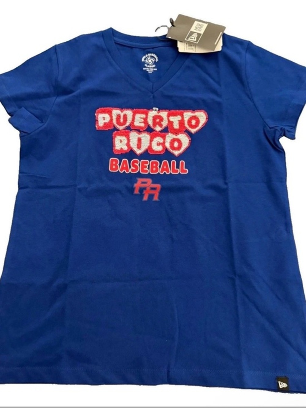 New Era Royal Blue Puerto Rico Baseball Graphic Tee 14/16